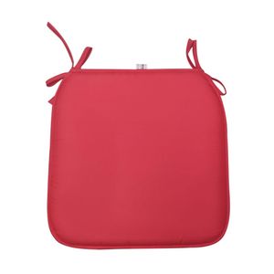 Set x 4 cojines para silla de terraza rojo 40x40cm