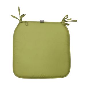 Set x 4 cojines para silla de terraza verde 40x40cm