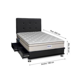 Combo cajones Pocket Dream negro King