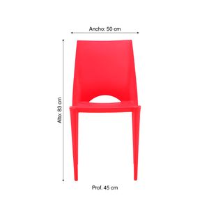 Silla Deco Rita Rojo