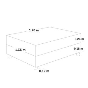 Cama Consul 2 plazas con sofá cama