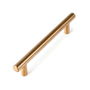 Tirador 4 acero inox 128 latonado vintage