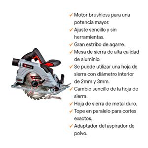 Sierra circular 18V TE-CS 18/19Li BL Solo Einhell