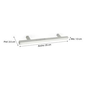 Tirador Cuadrado Acero Inoxidable 160mm