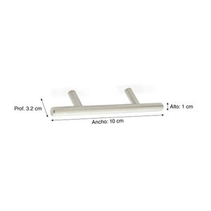 Tirador Recto Pesado Acero Inoxidable 64mm