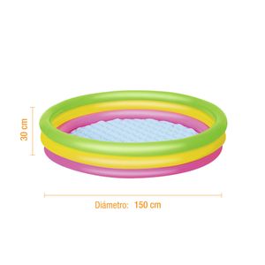 Piscina Inflable Circular Bestway Infantil 211L 152x152x30cm Multicolor