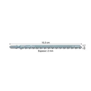 Hoja caladora T334D para madera 5-100 mm x5 unidades