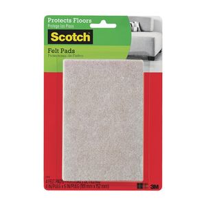 Felpas 3M rectangulo Beige 4 In x 6 In 4/PK