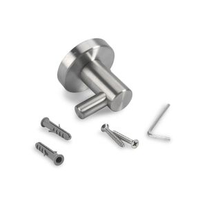 Perchero de pared Acero Inoxidable Grande 1 Gancho Global Trader