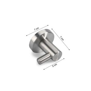 Perchero de pared Acero Inoxidable Grande 1 Gancho Global Trader
