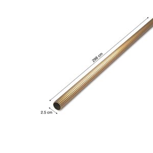 Tubo cortinero dorado 1" 2.98 metros