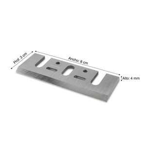 Cuchillas HSS 82mm repuesto cepillo Makita