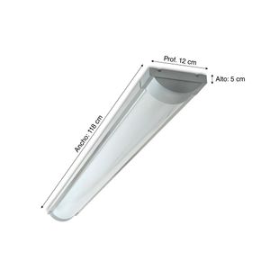 Prismático Plano con difusor LED 32W 3200LM 60K