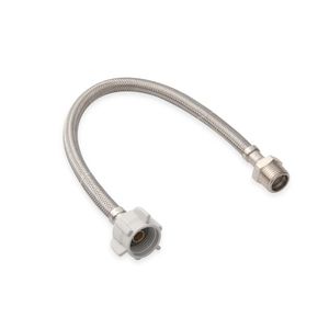 Tubo de abasto para inodoro Acero inox 1/2x7/2" 40cm
