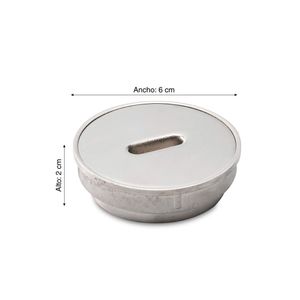 Registro redondo acero inoxidable 2"