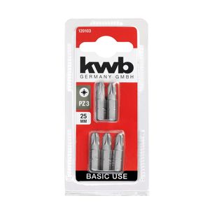 Puntas Basic Use de acero 25mm PZ3 x5u