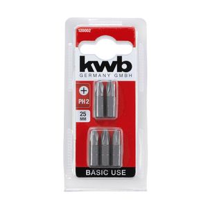 Puntas Basi Use de acero 25mm PH2 x5u