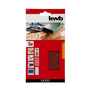 Lijas abrasivas Velcro G40 5 piezas