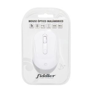 Mouse Fiddler inalámbrico 223 con pilas Blanco