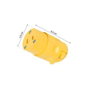 Conector 15A PVC 125V 2 patas