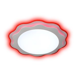 Plafón Geometrico 24W Rojo Luz Fría