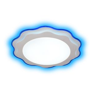 Plafón Ondas 24W Azul 3 Luces