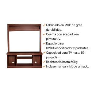 Centro de entretenimiento San Lorenzo 52"