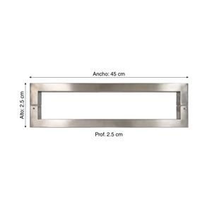 Manillon Hamburgo 25X25X450Mm Acero Inox