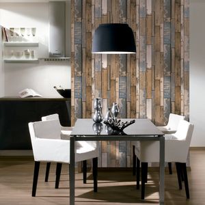 Papel Decorativo lavable Madera az 0.53x10.05 metros
