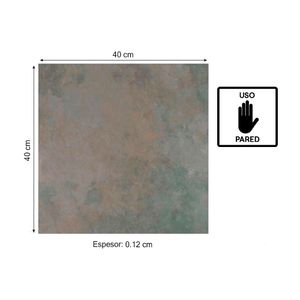 Baldosa concreto Laja Lisa Gris 40X40cm Caja: 0.32m2
