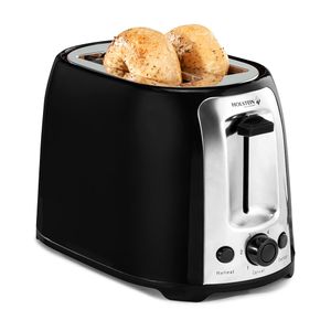 Tostadora negra 2P 750W Holstein