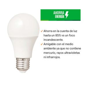 Foco LED Orange E27 10W Luz Fría x 3 unidades