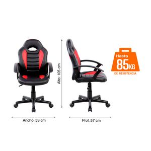 Silla Gamer Roja y Negra