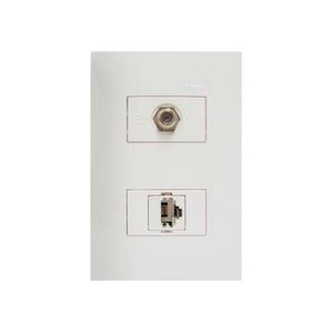 Toma Coaxial Tv + Toma Telefo Rj11