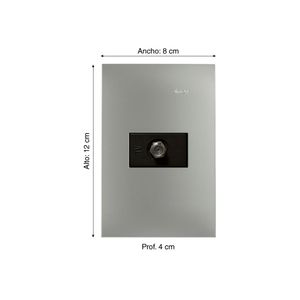 Toma Coaxial Tv Tipo F Aluminio/Graf