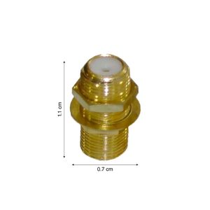 Acople para cable coaxial x2und