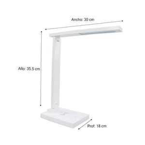 Lámpara de escritorio LED American blanco