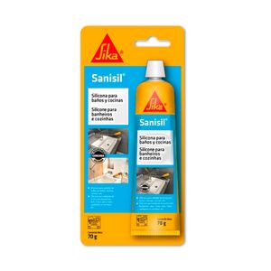 Silicona para baños y cocinas Sanisil Blister 70gr