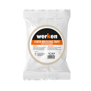 Cinta Masking Tape Multiuso  3/4" x 40yd (12mm x 36m) Werken