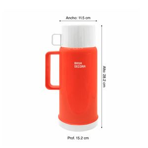 Termo Decora rojo 1 litro