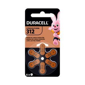 Pila Duracell Auditiva nro312 x6