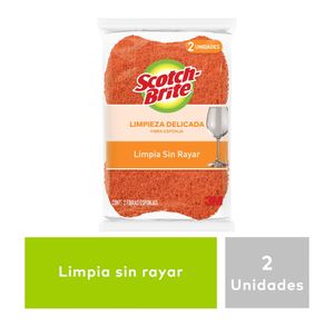 Esponja cero rayas 2 en 1 cocina Scotch x2un