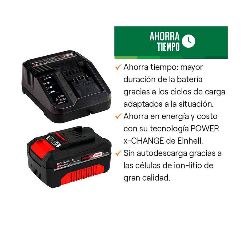 Einhell 18V 2,0Ah PXC Starter Kit Batería Power X-Change 18V + Cargador