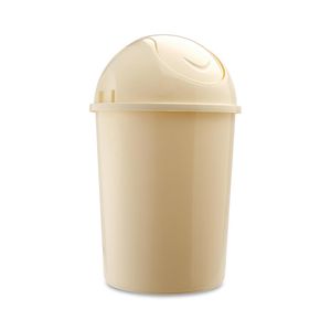 Tacho de baño redondo Crema 8 litros