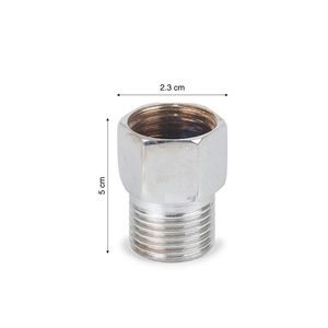 Acople bronce cromado 1/2"