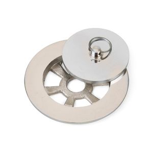 Tapón rejilla Bronce Cromado 3"