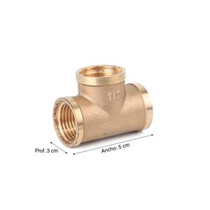 Tee Bronce 1/2"