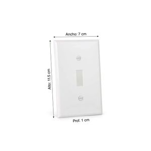 Placa Simple Nylon para Interruptor