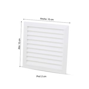 Rejilla de ventilación 15 x 15 cm