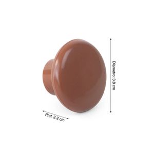 Perilla plástica Marrón 38 mm